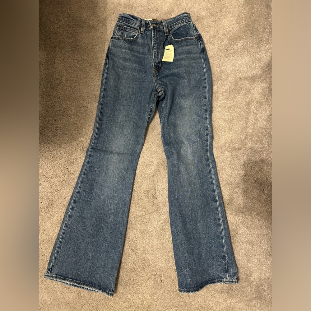 Levi’s 70s flare jeans. Never worn